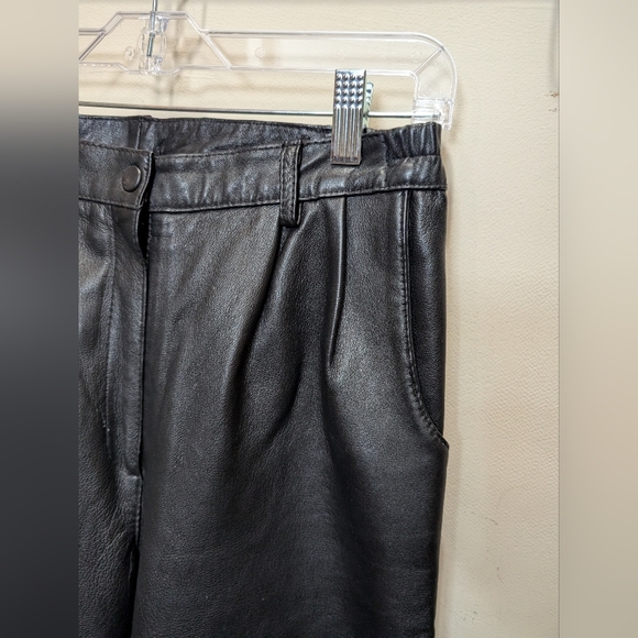 Le Baz Vintage Black Leather Pants - Picture 4 of 15